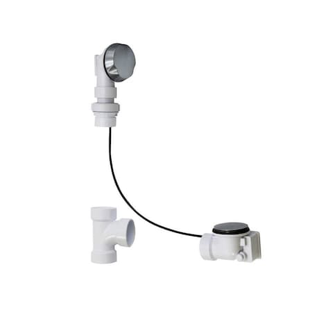 Mountain Plumbing PVC Cable Bath Waste and Overflow Drain 36"-45" Tub in PVD Polished Gold BWO40S61P2/GPB