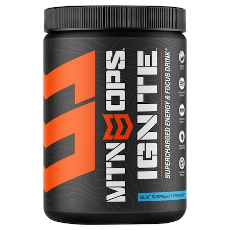 Mtn Ops Ignite Blue Raspberry Lemonade Energy Drink Mix 20.6 oz 1104630145