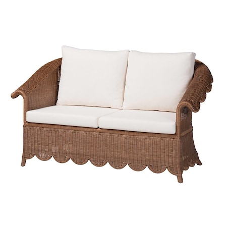Bali & Pari Detta Natural Rattan Loveseat 263-14484-ZORO