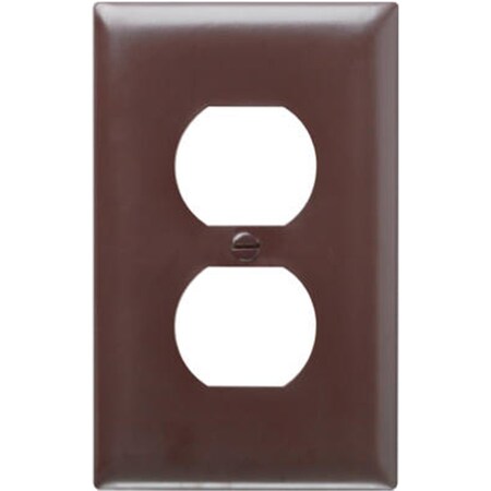 Nextgen TP8CC25 1 Duplex Wall Plate, 1 Gang, Brown NE698560