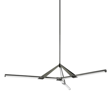Hudson Valley Lighting Jonas 3 Light Chandelier 62.25 In. Black Nickel 3062-BLNK