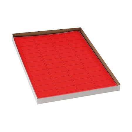 Zoro Select Cyro Label, Red, Polypropylene, PK20 GRAING-C131