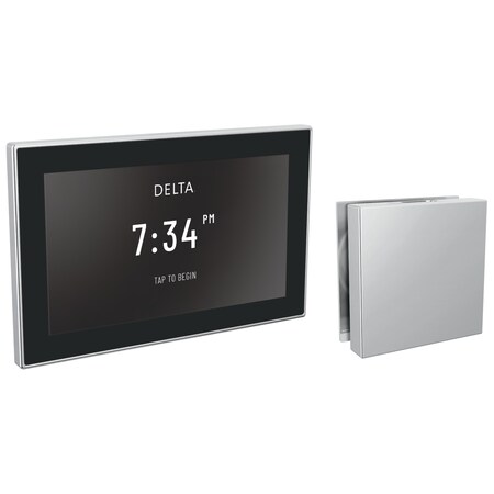 Delta Universal Showering Components Square Digital Steam Package In Lumicoat Chrome 5CH-550L-PR