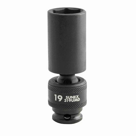 Sunex 3/8 in Drive 19Mm Deep Universal Impact Socket 319UMD