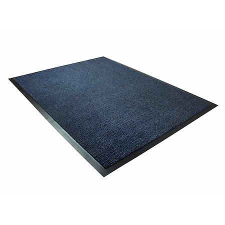 Floortex Door Mat, Polypropylene, 0.25 in Thick, Blue, 24 in W x 36 in L FR46090DCBLV
