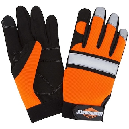Diamondback Touchscreen Hi Visibility Mechanics Gloves, M 5959M