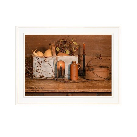 Homeroots Gathering The Harvest 2 White Framed Print Kitchen Wall Art 407528