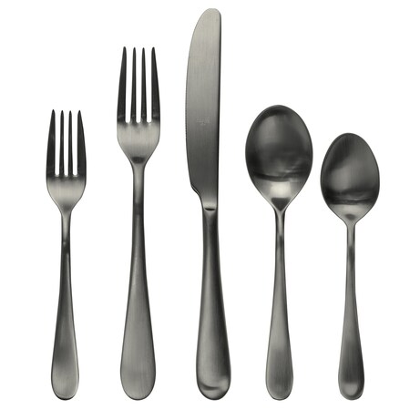 Mepra Natura Ice Black Gold Flatware  Set - 20 Pcs. 103422020ION