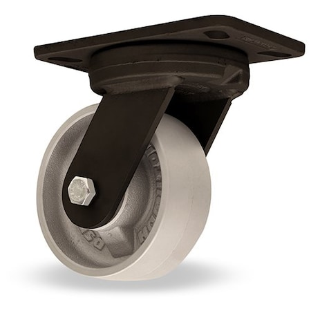 Hamilton Plate Caster, Swivel, Iron, 7 3/4"H S-HSK-6HMB-H4SL-FB