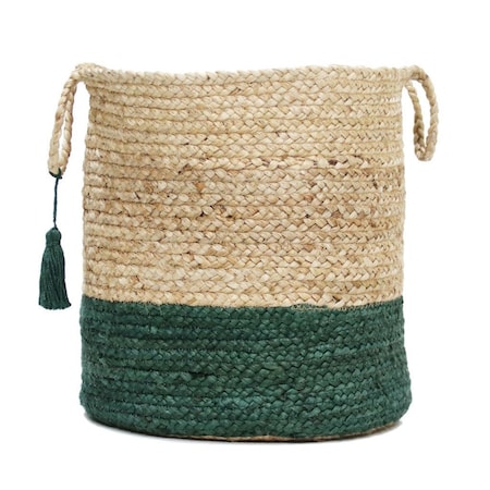 Homeroots 19" Tan Jute Basket 704893