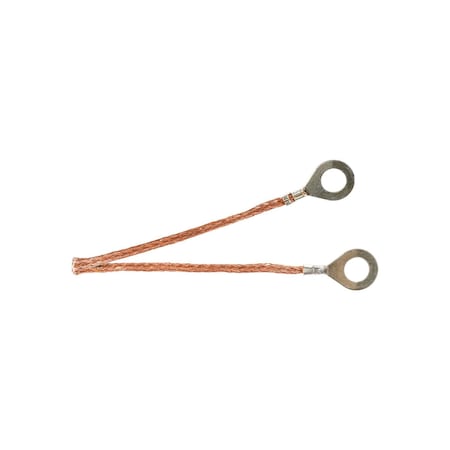 Auveco Engine Ground And BonDINg Strap 10 Gauge 8in Length, 2PK 19499