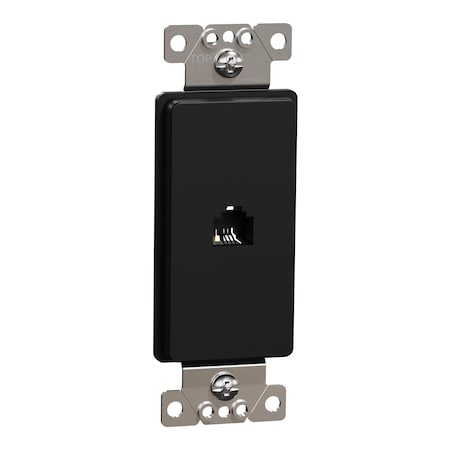 Square D Telephone Socket, X Series, Rj11 (4P4C) SQR87T01BK