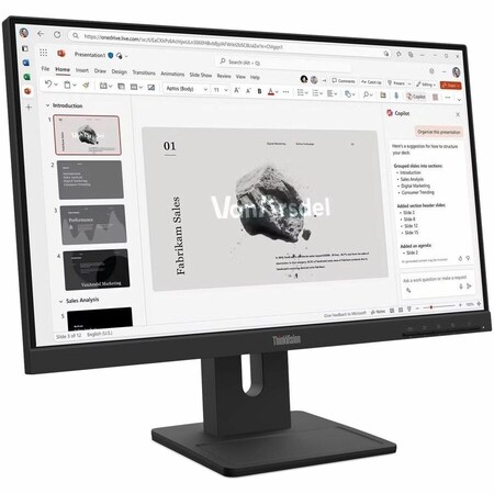 Lenovo E22-40, 22 INCH FHD MONITOR WITH IPS, LTPS STAND, SPEAKERS, AND 100HZ REFRESH RA 64C9MAR6US