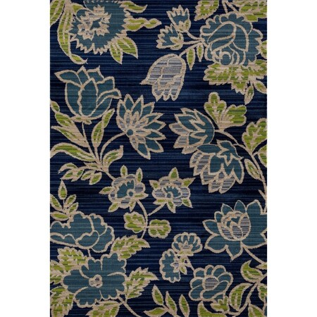 Standalone 9 x 12 ft. Novi Collection Danneel Woven Area RugNavy ST323308