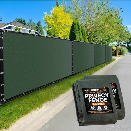 Xpose Safety Privacy Fence Screen 8.5ft x 100ft, Green, Pack of 2, 2PK PS-86100G-2-X