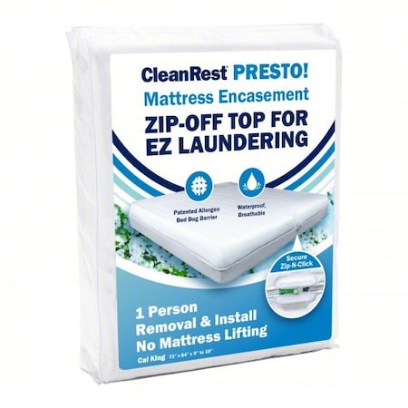 Cleanrest Bedbug Barrier, Polyester, California King 845168017831
