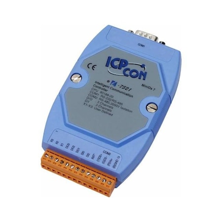 Icp Das Embedded Communication Controller with 1 Port. Supports operating temperatures betw I-7521