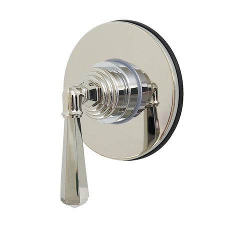 Kingston Brass Single-Handle Six-Way Diverter Valve with Round Trim Kit, Polished Nickel KS4036HL