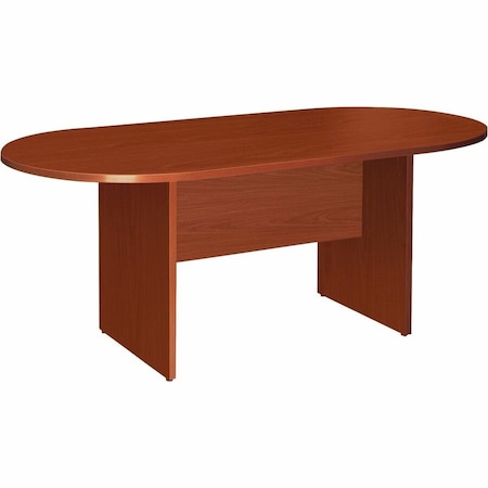 Lorell 72" Oval Conference Table - Cherry - Essentials Series 87373