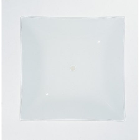 Satco 12 Inch Square Glass Lamp Shade White Finish 50/374