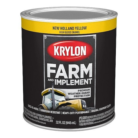 Krylon Acrylic Coating, High Gloss, New Holland Yellow K02032008