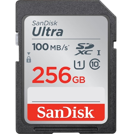 Sandisk 256GB Ultra SDHC Memory Card C10, U1, UHS 100MB-s SDSDUNR-256G-AN6IN