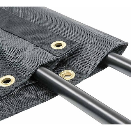 Mytee Products 8 ft x 18 ft Dump Truck Vinyl Coated Mesh Tarps Cover w/ 5 Inch 18oz Double Pocket PVCM8-18-DP