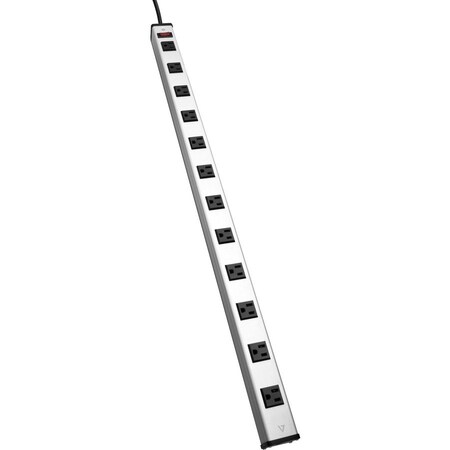 V7 Power Strip, 5-15R, 5-15P, 15 ft. PWS3312-1N