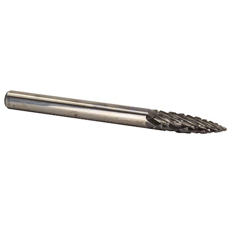 Drill America 1/8"x1/4" SG41 Tree Carbide Burr 1/8" Shank DULSG41