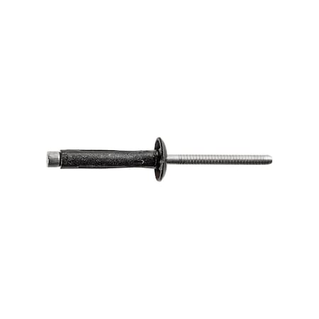 Auveco GM Split Type Rivet 3/16in Diameter 3/16in-3/8in Grip Black, 10PK 18244