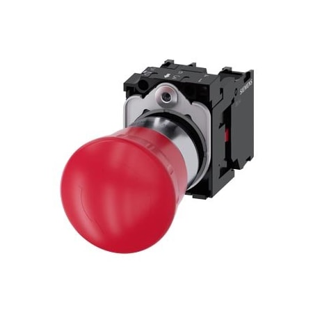Siemens EMERGENCY STOP mushroom pushbutton 22 mm 3SU1150-1HB20-1PA0