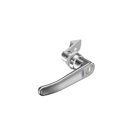 Southco Quarter-Turn Cam Latch, Key Locking CH751 L-handle, 23mm .91 in Grip, Not Sealed Zinc Alloy E5-9-712-510-10