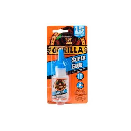 Gorilla Glue Gorilla Super Glue, Clear, 15g 7805001