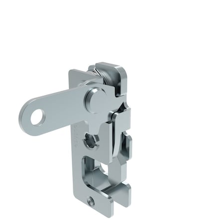 Southco Rotary Push To Close Latch, Small Size, Single Stage, Perpendicular Lever 1/4-20 Thread, Steel R4-10-21-101-10