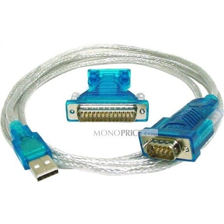 Monoprice USB to RS232 DB9 male(Serial) / DB25 male Converter Cable 2067