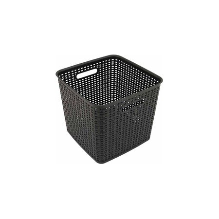 Advantus Extra Large Weave Bin, 12.5" x 11.13", Black, 2/Pack 40376