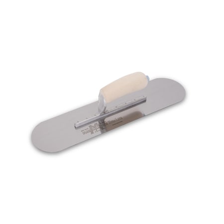 Marshalltown Pool Trowel, Stainless Steel Blade, 16 x 3 inches, Wood Handle SP163SS