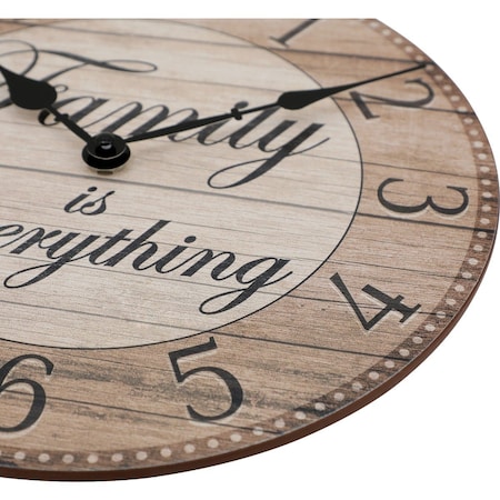 Westclox 11'' Family Is Everything Wall Clock 33348