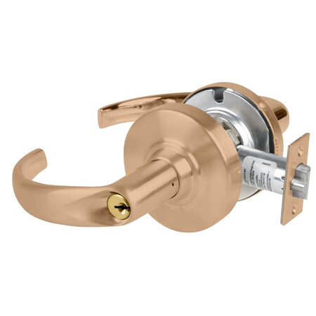 Schlage Grade 1 Electrified Cyl Lock, Storeroom Function, 12/24 VDC, Sparta Lever, Satin Bronze ND80PDEU SPA 612