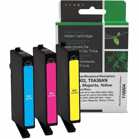 Clover Imaging Group Imaging Remanufactured Cyan, Magenta, Yellow Ink Cartridges 118204