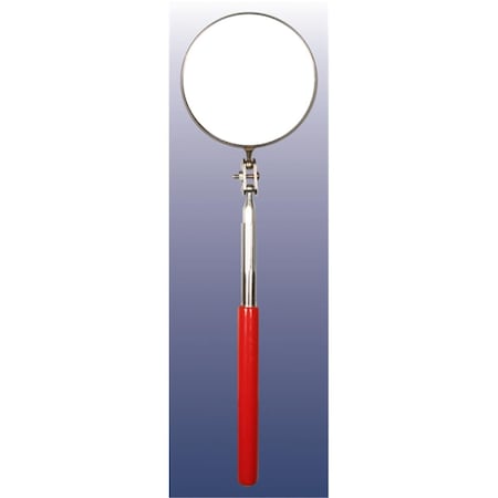 Ullman Devices Circular Telescoping Mirror, Extra Long Handle 758-S-2L