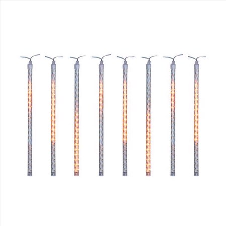 Celebrations Orange 12 in. LED Meteor Lights Halloween Decor 22-08004A