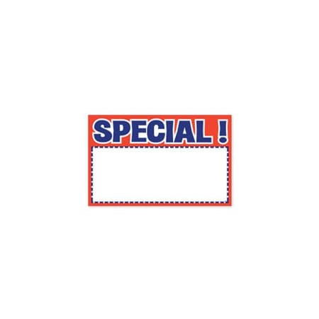 Specialty Store Services Special Sign, 3.5 X 5.5 5081