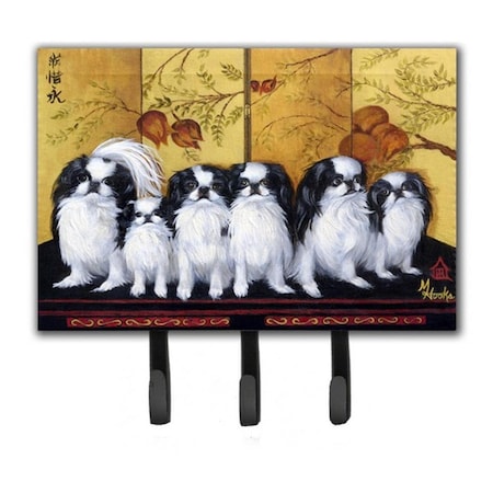 Carolines Treasures Japanese Chin Tea House Leash and Key Holder MH1060TH68