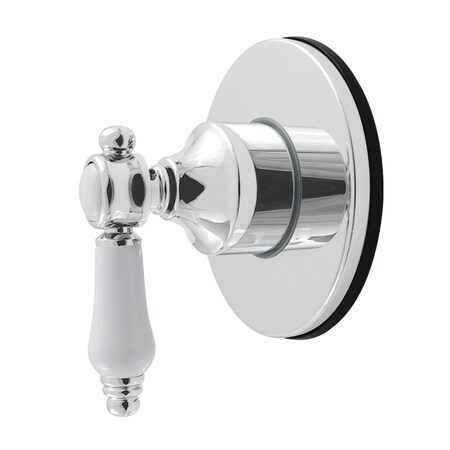 Kingston Brass Single-Handle Six-Way Diverter Valve with Round Trim Kit, Polished Chrome KS4031BPL