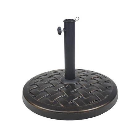Oakland Living Cast Concrete Umbrella Base - Antique Black 4236-US40-AB
