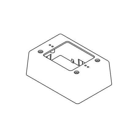 George Risk Industries E-Z Duct Single Gang Junction Box, 3 5in Wx5 20in Hx2in D, White E-Z58 SG-W