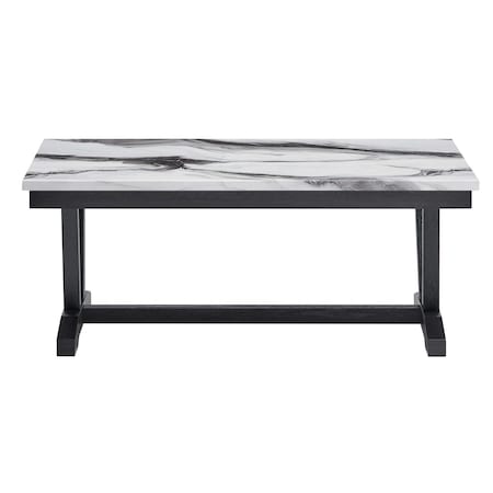 Global Furniture Usa Contemporary T1319 Blk/Wht Coffee Table T1319-BLK/WHT-CT