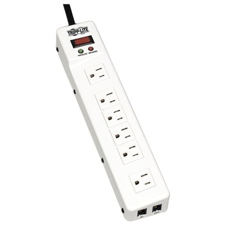 Eaton Tripp Lite Series Protect It Surge Protector with 6 Right-Angle Outlets, 15 ft. 4.57 m Cord,  TLM626TEL15