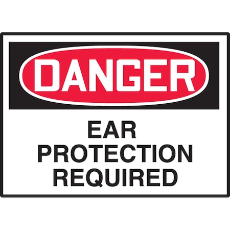 Accuform OSHA DANGER SAFETY LABEL EAR LPPE296VSP